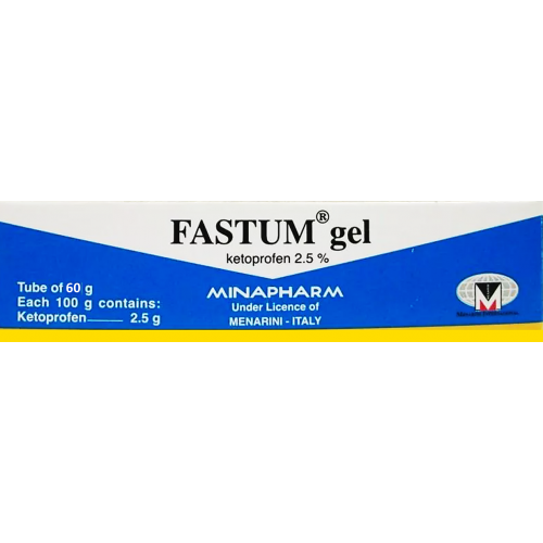 Fastum 2 5 Ketoprofen Topical Gel 60 Gm